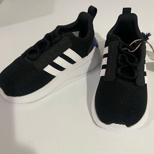 Adidas Kids Black and White Sneakers